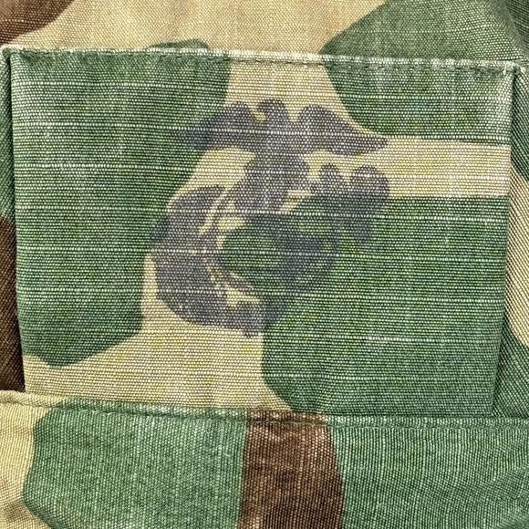 Military Army Woodland Camouflage‎ Utility Cap Hat Size Medium Camo Eagle - Picture 5 of 11